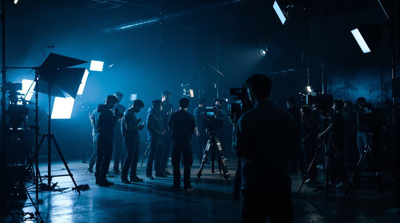 荷花视频制作现场